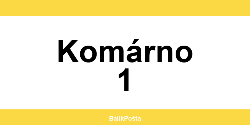 Otváracie hodiny Slovenskej pošta v Komárno 1