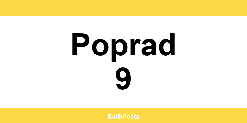 Otváracie hodiny Slovenskej pošta v Poprad 9