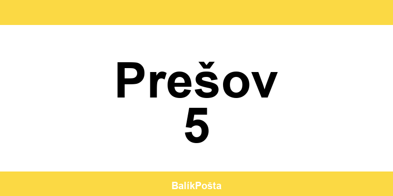 Otváracie hodiny Slovenskej pošta v Prešov 5