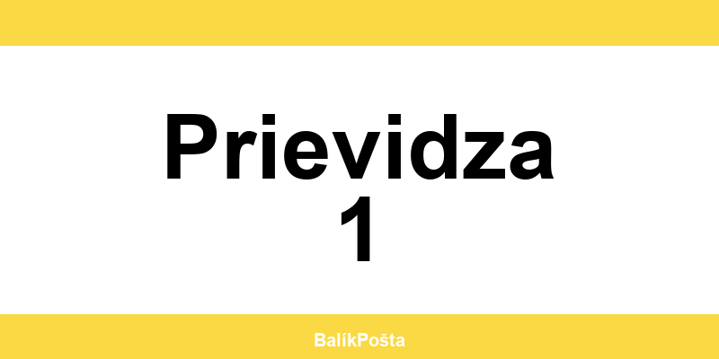 Otváracie hodiny Slovenskej pošta v Prievidza 1