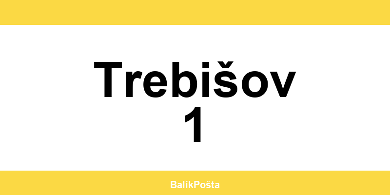 Otváracie hodiny Slovenskej pošta v Trebišov 1