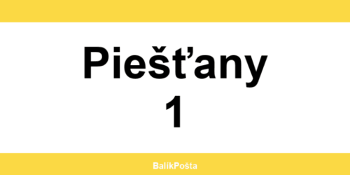 Otváracie hodiny Slovenskej pošta v Piešťany 1