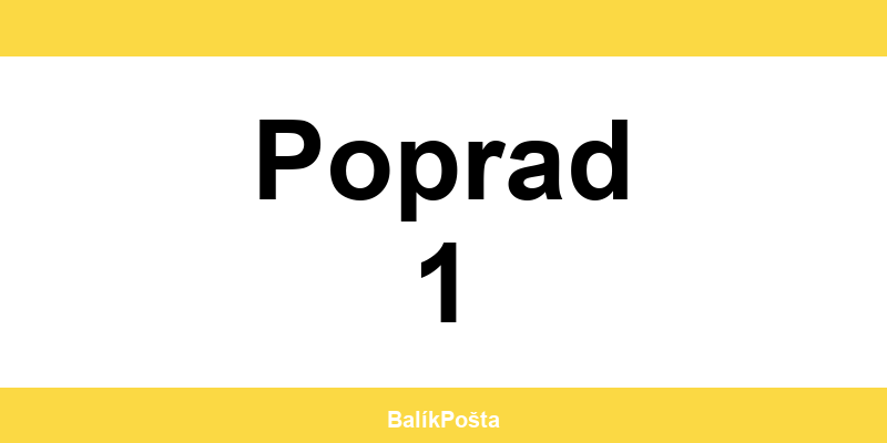 Otváracie hodiny Slovenskej pošta v Poprad 1