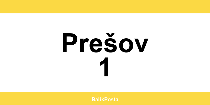 Otváracie hodiny Slovenskej pošta v Prešov 1